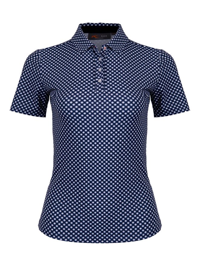 Kjus Women Enya Printed Halbarm Polo navy