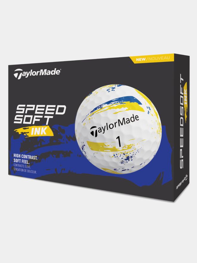 TaylorMade SpeedSoft Ink Golfbälle gelb
