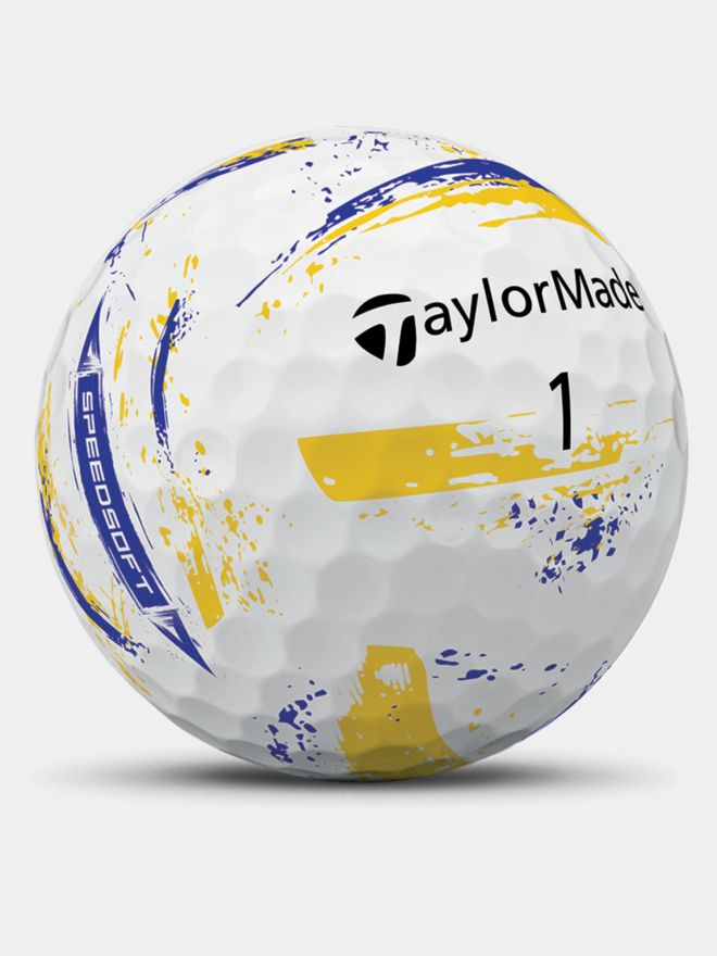TaylorMade SpeedSoft Ink Golfbälle gelb