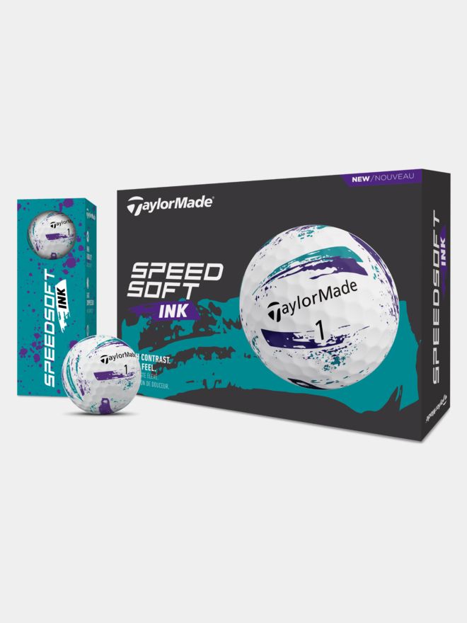 TaylorMade SpeedSoft Ink Golfbälle purple