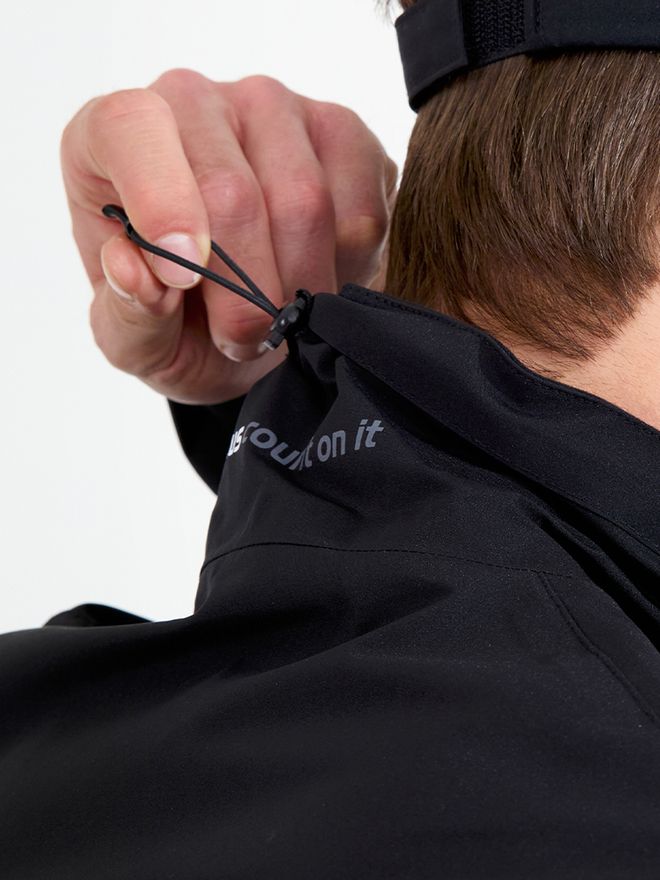 Abacus Links Stretch Regen Jacke schwarz