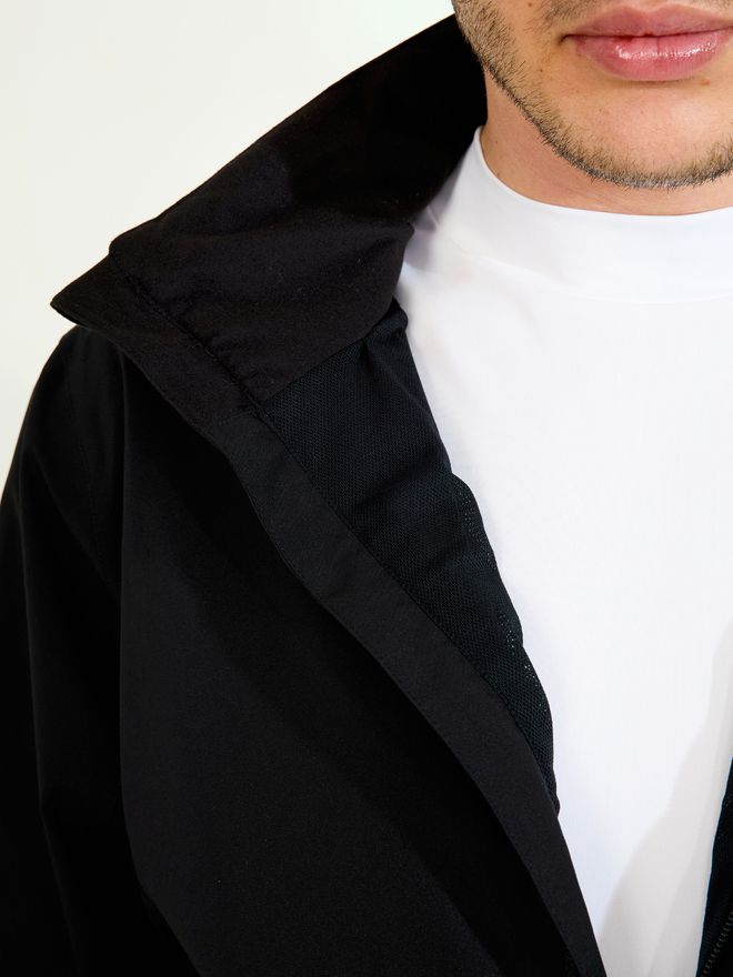 Abacus Links Stretch Regen Jacke schwarz