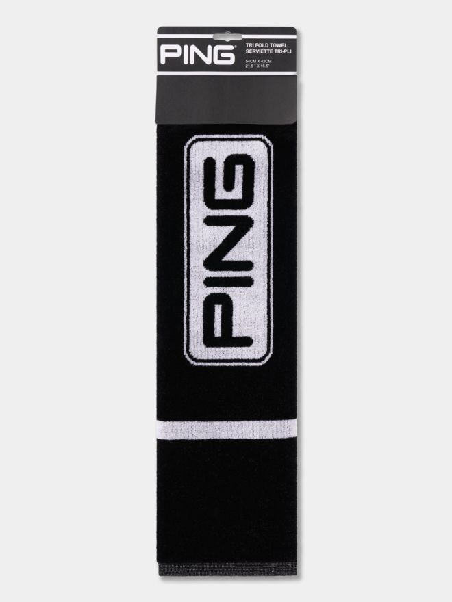 Ping Trojitý ručník černá