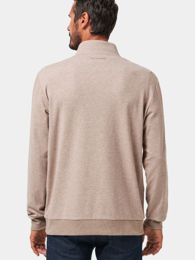 TravisMathew CLOUD QUARTER ZIP 2.0 beige