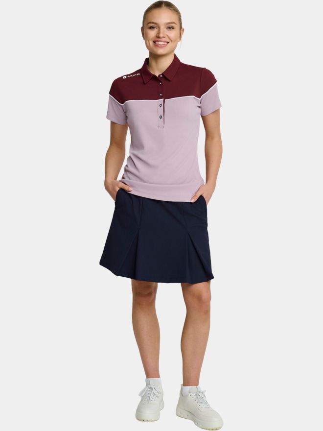 Backtee Winner Halbarm Polo beere