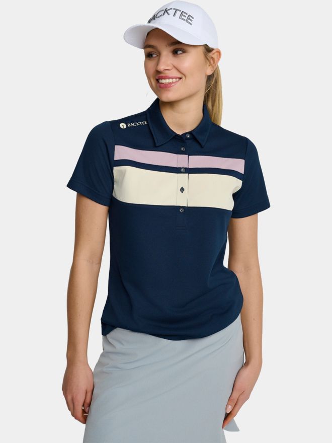 Backtee Trophy Halbarm Polo navy