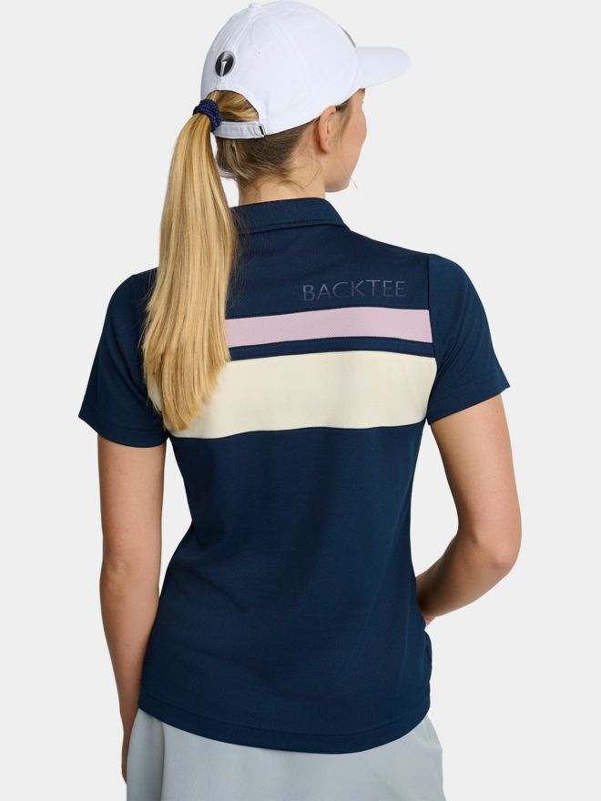 Backtee Trophy Halbarm Polo navy
