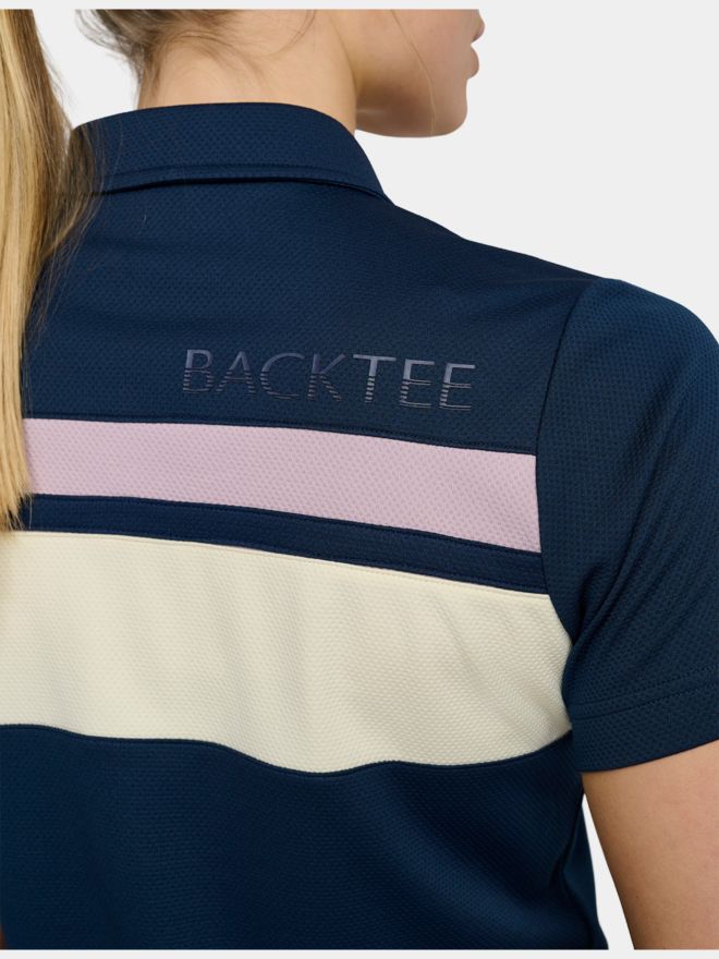 Backtee Trophy Halbarm Polo navy