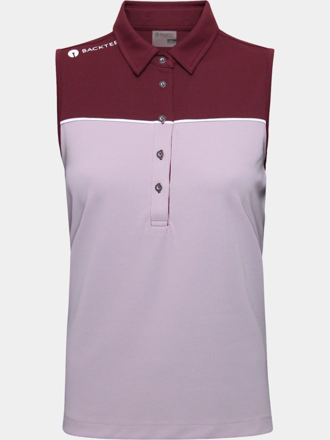 Backtee Winner ohne Arm Polo beere