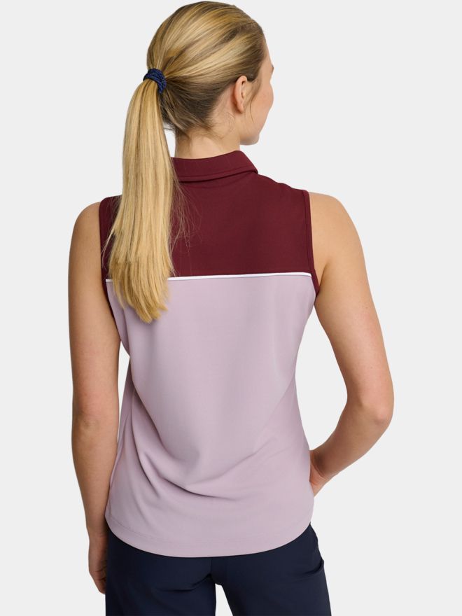 Backtee Winner ohne Arm Polo beere