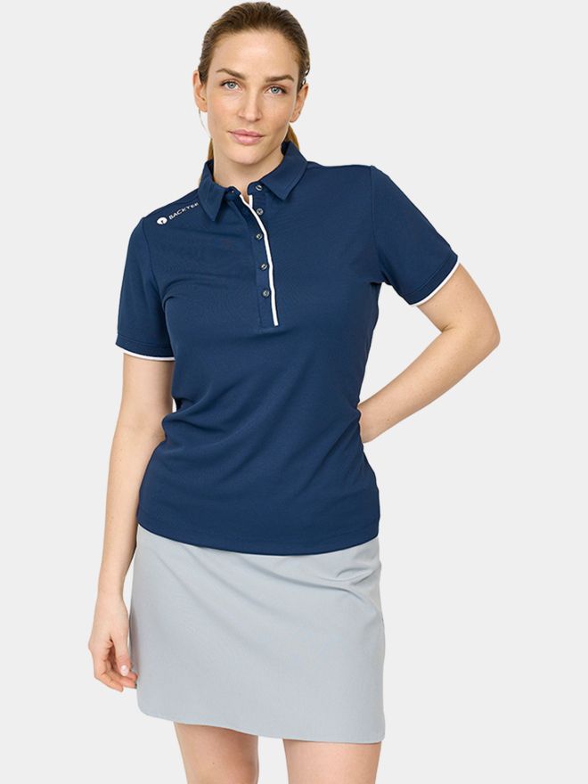Backtee Classic Halbarm Polo navy