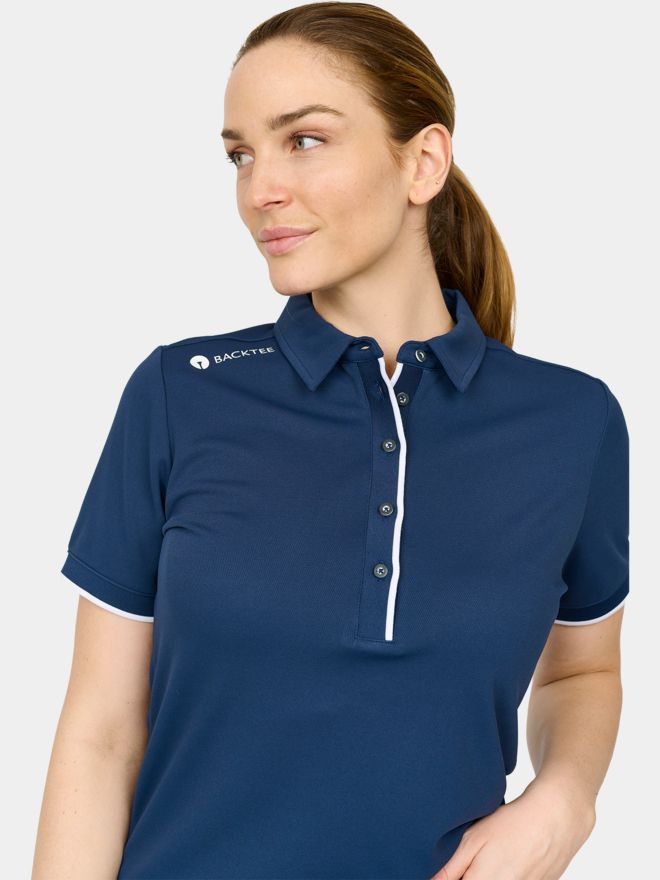 Backtee Classic Halbarm Polo navy
