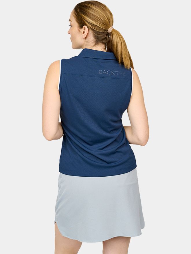 Backtee Classic ohne Arm Polo navy
