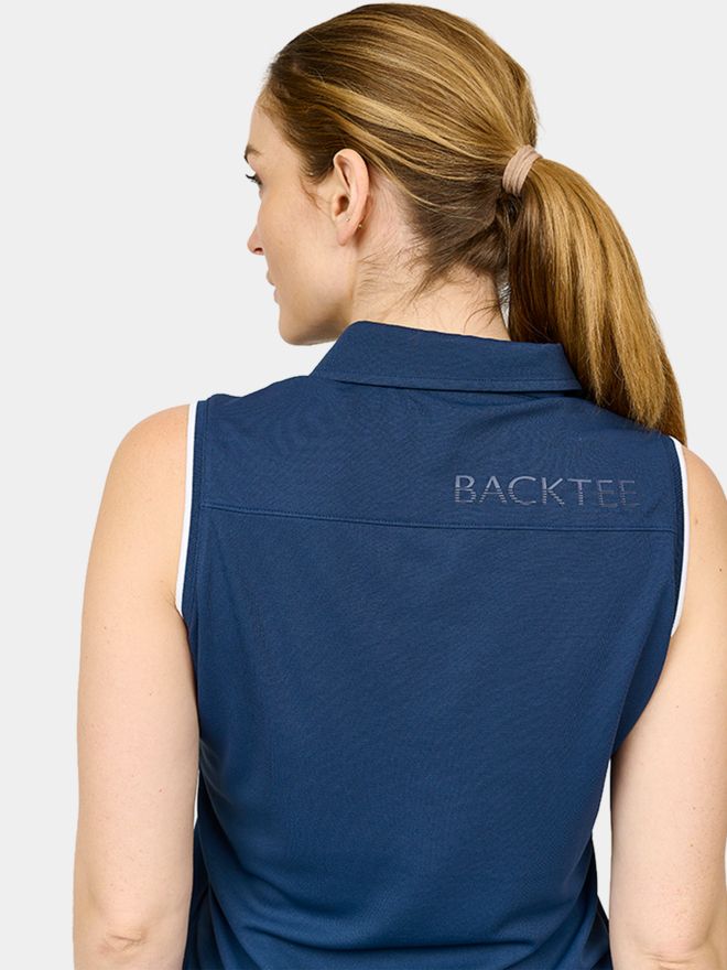 Backtee Classic ohne Arm Polo navy