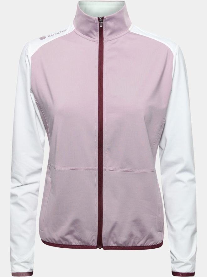Backtee Full-Zip Baselayer Stretch Jacke rosa