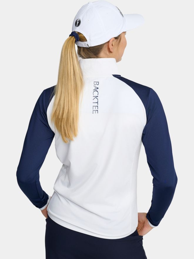 Backtee Full-Zip Baselayer Stretch Jacke navy