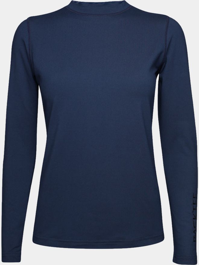 Backtee First Skin Round Neck Unterzieher navy