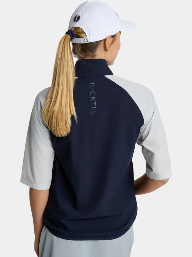 Backtee Windstopp Shirt navy