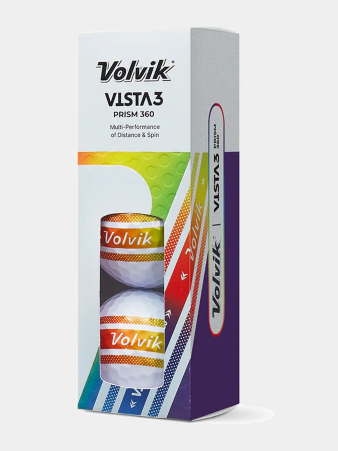 Volvik Vista3 Prisma 360 Golfbälle bunt
