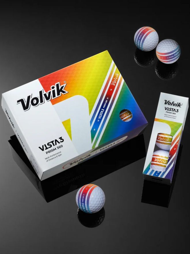 Volvik Vista3 Prisma 360 Golfbälle bunt