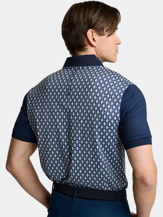 Backtee Classic Golf Halbarm Polo navy