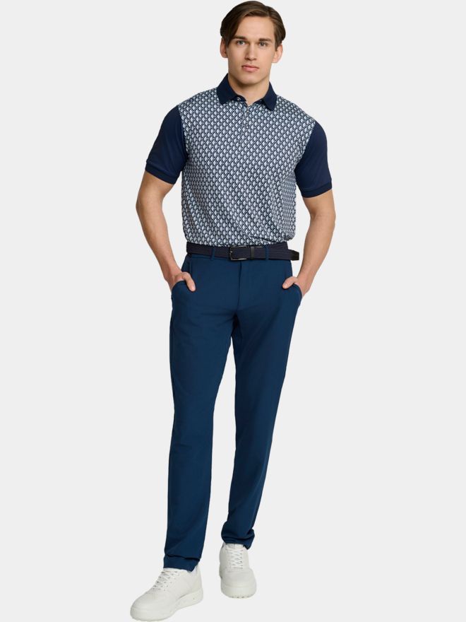 Backtee Classic Golf Halbarm Polo navy