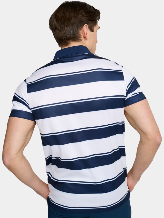 Backtee Horisontal Halbarm Polo navy