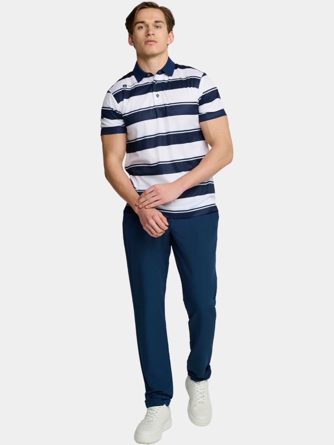 Backtee Horisontal Halbarm Polo navy