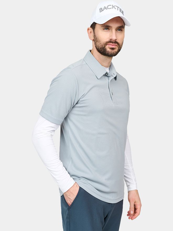 Backtee Polokošile Performance s polovičním rukávem šedá