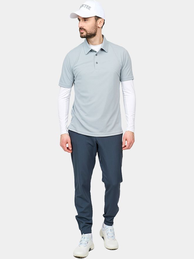 Backtee Polokošile Performance s polovičním rukávem šedá