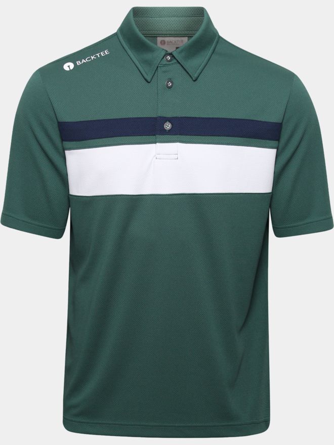 Backtee Trophy Halbarm Polo dunkelgrün
