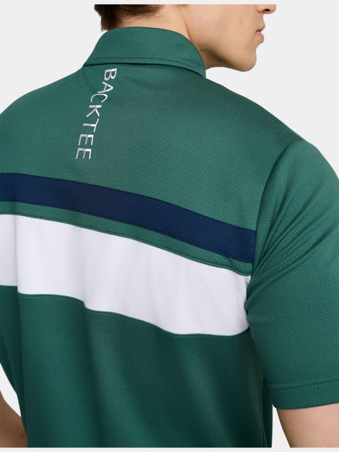 Backtee Trophy Halbarm Polo dunkelgrün