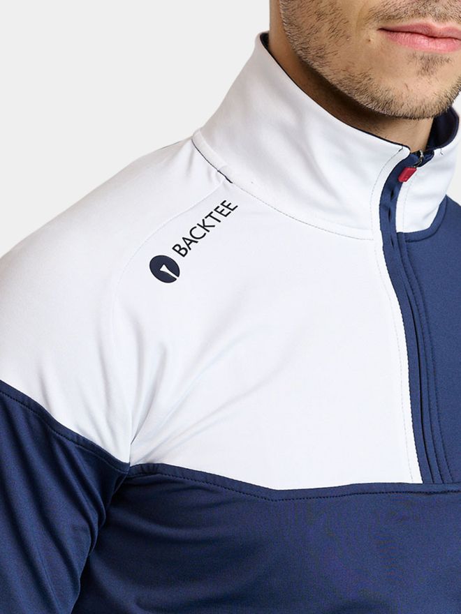 Backtee Střední vrstva Major Stretch námořnická modrá