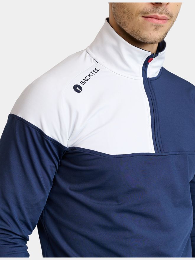 Backtee Střední vrstva Major Stretch námořnická modrá