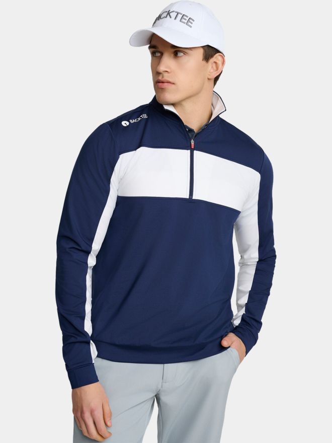 Backtee Long Drive Baselayer Stretch Midlayer navy