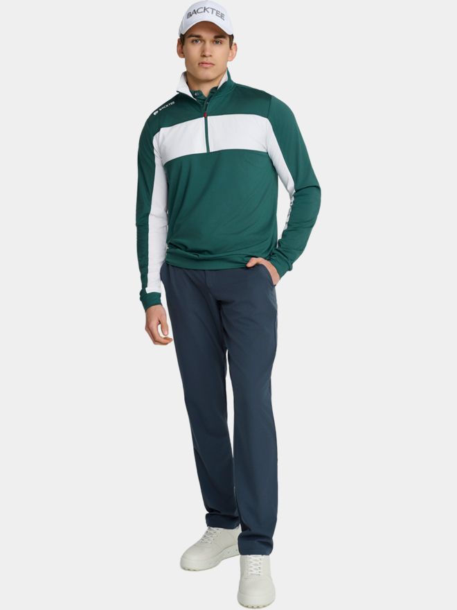 Backtee Long Drive Baselayer Stretch Midlayer dunkelgrün