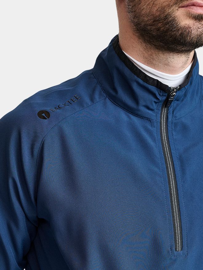 Backtee Packable Shield Halbarm Windshirt 80G navy
