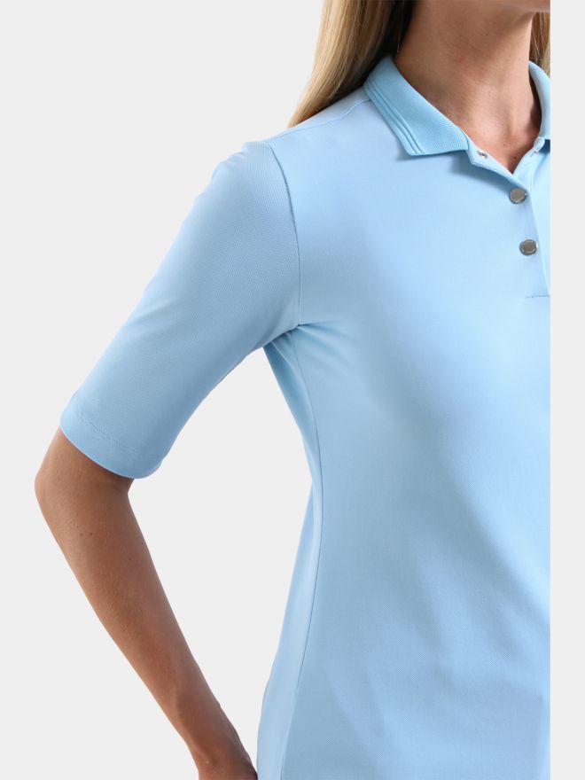 Chervo APPARIRE 3/4 sleeve polo light blue