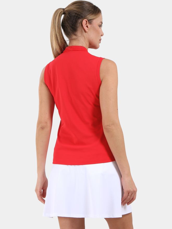 Chervo ARENATA sleeveless polo red