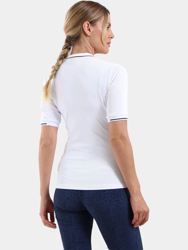 Chervo AIZA 3/4 sleeve polo white