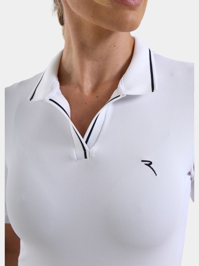 Chervo AIZA 3/4 sleeve polo white