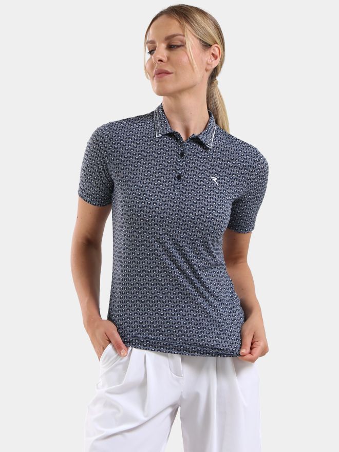 Chervo AUNT half sleeve polo navy