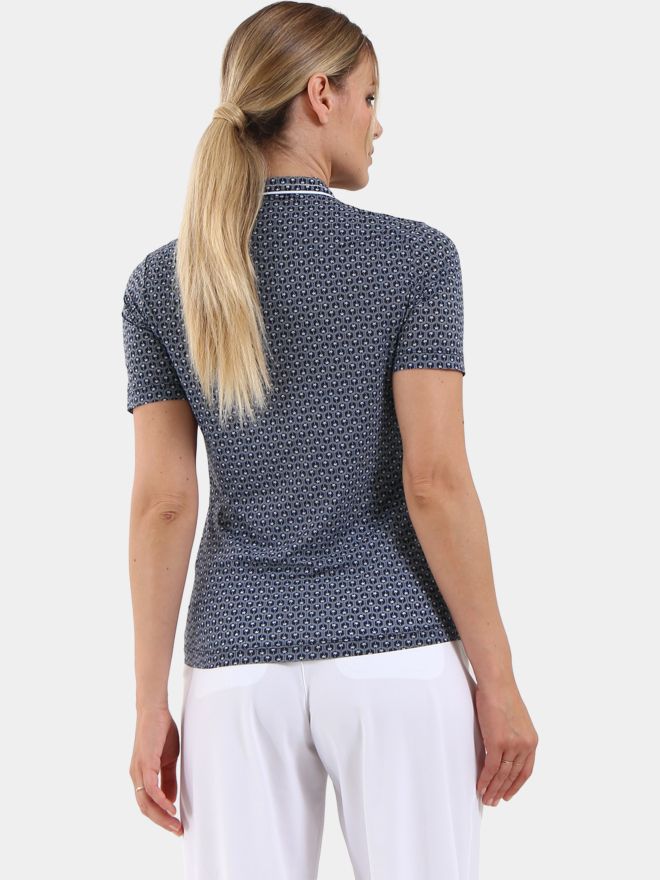 Chervo AUNT half sleeve polo navy