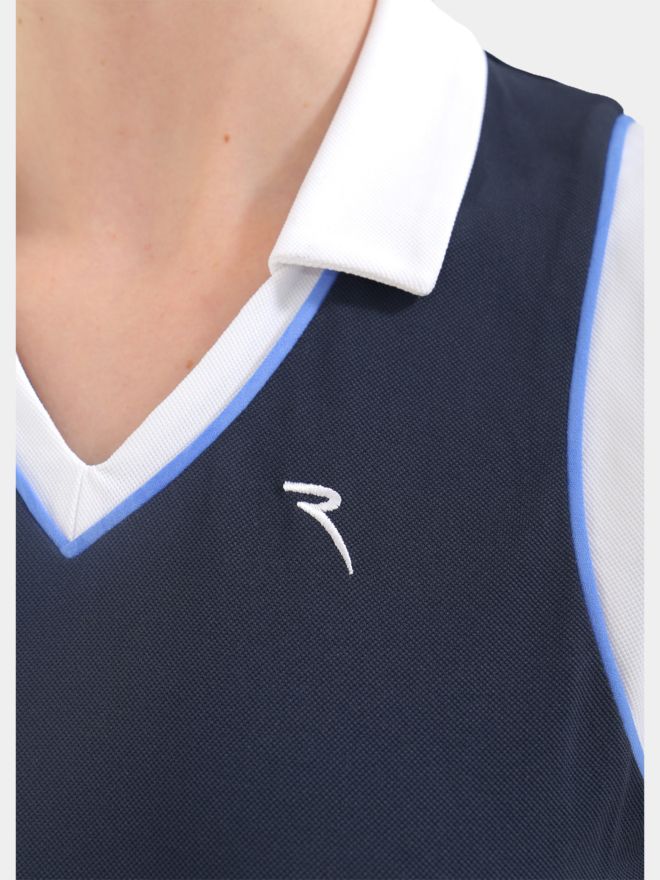 Chervo VERNISSAGE without sleeve dress navy