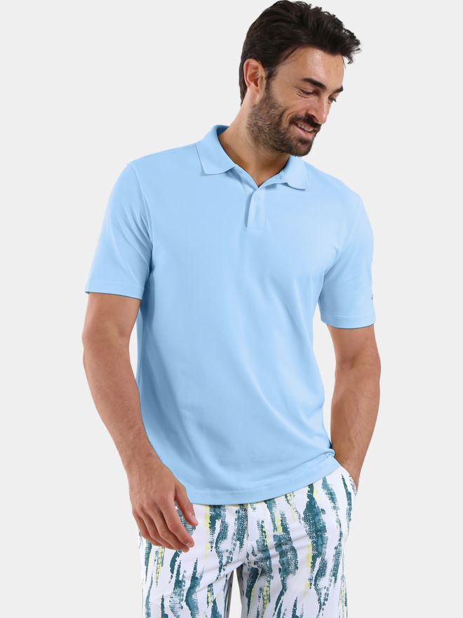 Chervo ARDUO half-sleeve polo light blue