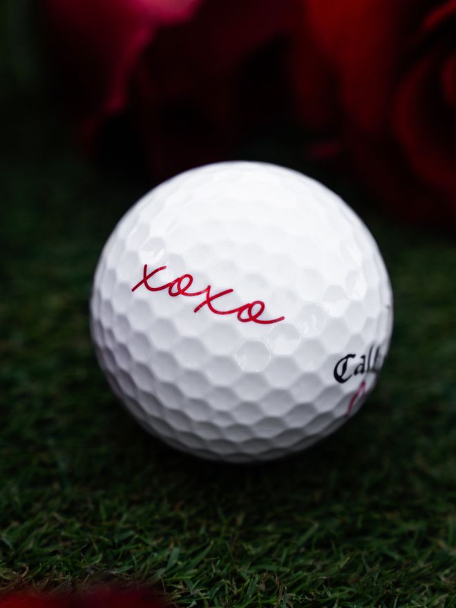 Callaway Supersoft Valentine Love Golfbälle weiß