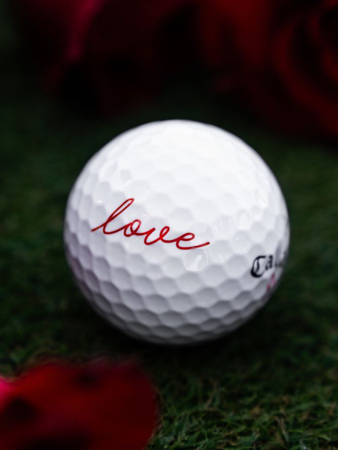 Callaway Supersoft Valentine Love Golfbälle weiß