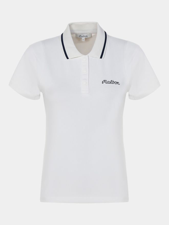 Malbon Polokošile PALOMA s polovičním rukávem bílá