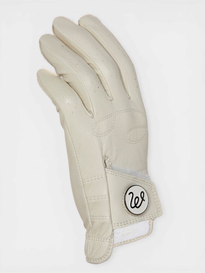 Malbon MANUELA GLOVE Kožené rukavice offwhite