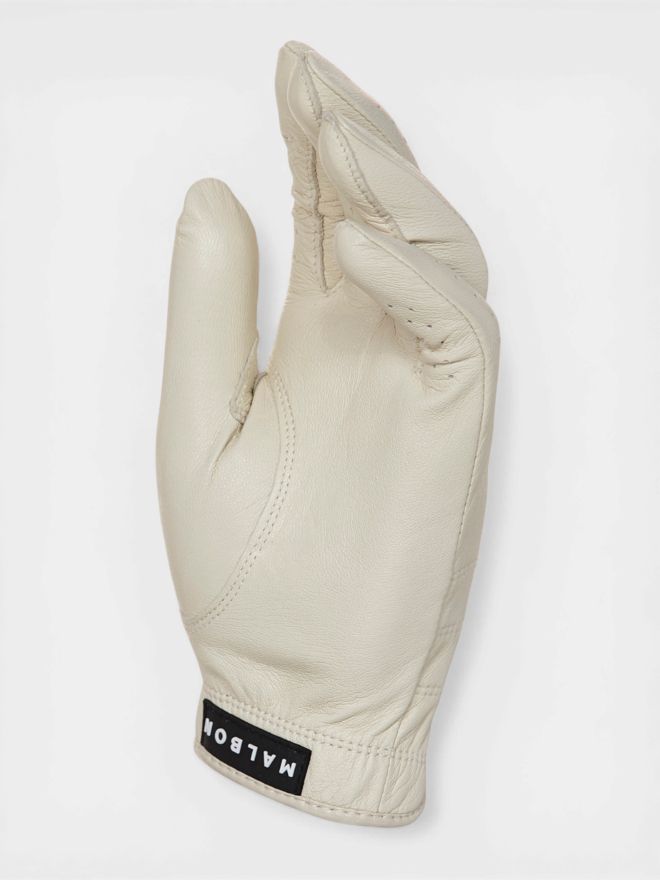 Malbon MANUELA GLOVE Kožené rukavice offwhite
